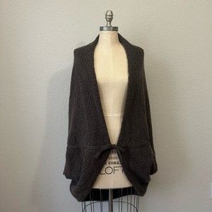 CORGI Knitwear Brown Oversized Cardigan Sweater Handmade